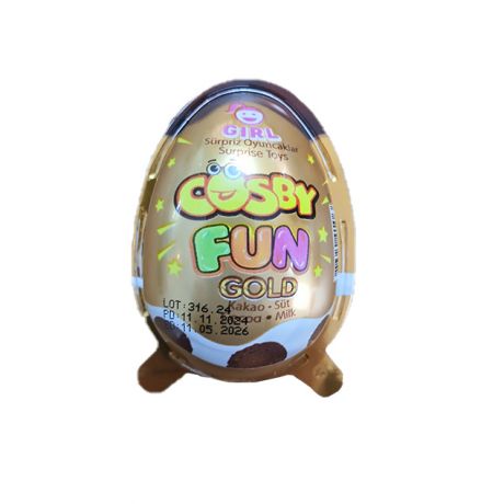 تخم مرغ شانسی دخنرانه COSBY FUN طلایی 20 گرمی