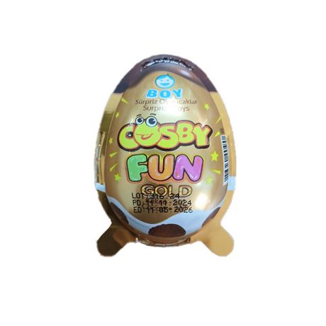 تخم مرغ شانسی پسرانه COSBY FUN طلایی 20 گرمی