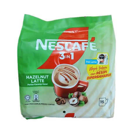 قهوه (1*3) NESCAFE Hazelnut Latte نسکافه 15 ساشه 