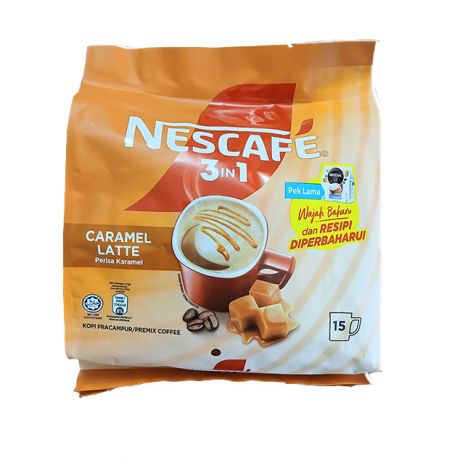 قهوه فوری (1*3) NESCAFE Caramel Latte نسکافه 15 ساشه 