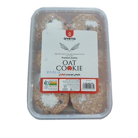 کوکی جودوسر نارگیلی avena آونا 18 عددی