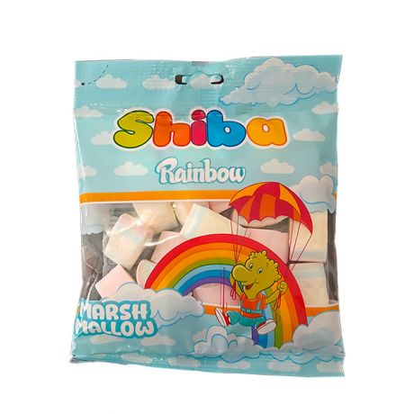 مارشمالو Rainbow رنگین کمان شیبا 50 گرمی