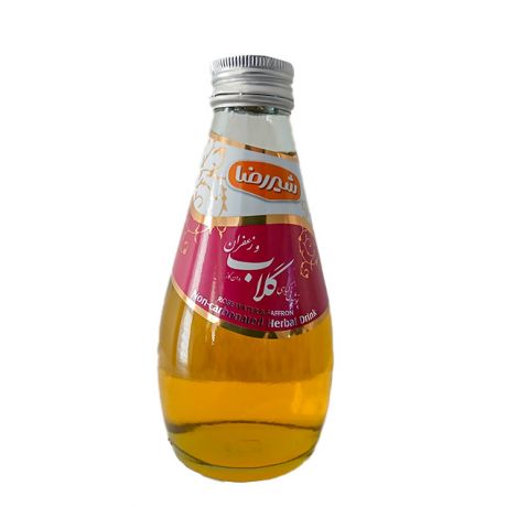 نوشیدنی گیاهی بدون گاز گلاب و زعفران شیررضا 200 میلی