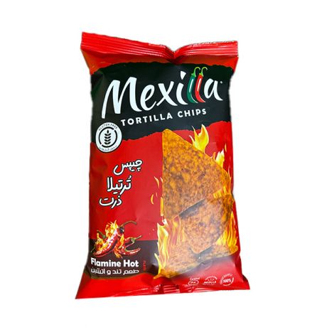 چیپس ترتیلا ذرت تند و آتشین مکزیلا (بدون گلوتن) 65 گرمی