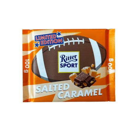 شکلات ریتر اسپرت Ritter Sport با مغز کارامل نمکی 100 گرم
