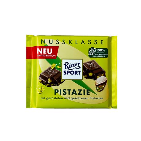 شکلات ریتر اسپرت Ritter Sport با مغز پسته 100 گرم