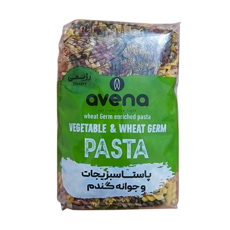 پاستا پیچی سبزیجات و جوانه گندم avena آونا 500 گرمی