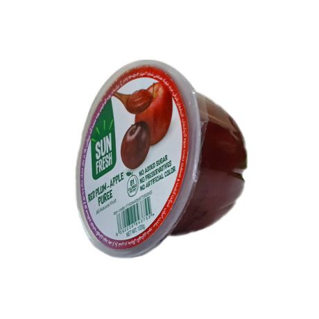 پوره سیب آلوقرمز SUN FRESH سان فرش 120 گرمی