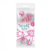 خود تراش مدل simply venus بسته 5 عددی