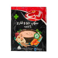 سوپ جو و قارج با خامه الیت 80 گرمی