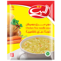 سوپ مرغ و ورمیشل نیمه آماده الیت 61 گرمی