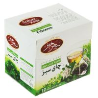 دمنوش گیاهی چای سبز سحرخیز بسته 12 عددی