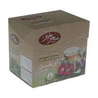 دمنوش گیاهی آویشن و گل ختمی سحرخیز بسته 12 عددی