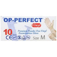 دستکش وینیل یکبار مصرف سایز متوسط 10 عددی
