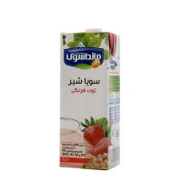 سویا شیر توت فرنگی بدون لاکتوز مانداسوی 1 لیتری