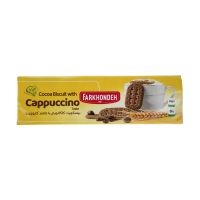 بیسکویت کاکائویی فرخنده با طعم کاپوچینو رژیمی 