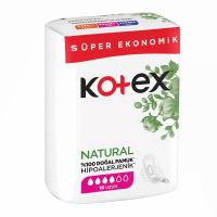 نوار بهداشتی Kotex کوتکس مدل Natural مناسب خونریزی شدید بسته 18 عددی