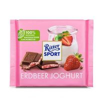 شکلات ریتر اسپرت Ritter Sport با طعم توت فرنگی و ماست 100 گرم