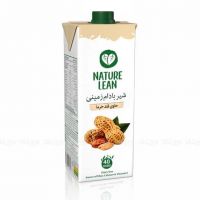 شیر بادام زمینی نیچر لین غیر لبنی کم کالری و بدون لاکتوز حاوی قند خرما 1 لیتری