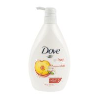 شامپو بدن Dove داو مدل go fresh با رایحه هلو زنجبیل سفید 800 میلی لیتر