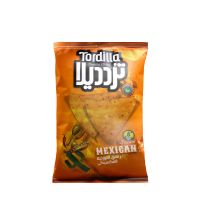اسنک برگه ذرت مکزیکی ( تند و ترش ) بدون گلوتن ترددیلا 100 گرم
