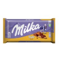 شکلات کاراملی تریپل milka میلکا 90 گرم