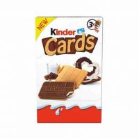 بیسکویت شیری کاکائویی کیندر کاردز Kinder Cards بسته 3 عددی