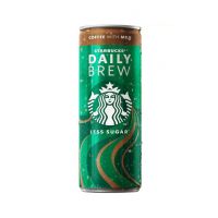 آیس کافی استارباکس Starbucks قهوه با شیر ( قند کمتر ) مدل Daily Brew حجم 250 میلی لیتر