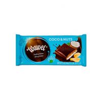 شکلات تخته ای واول Wawel با مغز نارگیل و آجیل (Coco & Nuts ) 100 گرم
