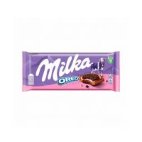 شکلات شیری اورئو میلکا milka با طعم توت فرنگی 92 گرم