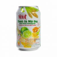 نوشیدنی قوطی آبمیوه Vinut مدل Lime Hony Lemongrass (عسل و لیمو ترش ) 330 میلی لیتر