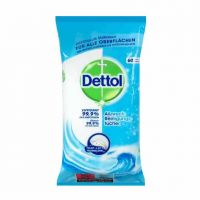 دستمال چند منظوره و ضد عفونی کننده آنی باکتریال رایحه اقیانوس دتول Dettol بسته 60 عددی