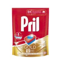 قرص ماشین ظرفشویی پریل Pril مدل Gold بسته 54 عددی