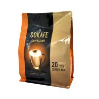قهوه فوری کاپوچینو کلاسیک سوکافه بسته 20 عددی