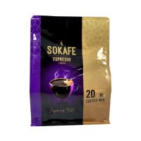 قهوه فوری اسپرسو سوکافه بسته 20 عددی