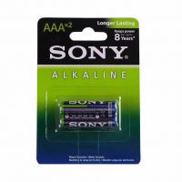 باتری نیم قلمی سونی الکالاین Sony Alkaline بسته 2 عددی