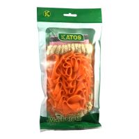 لیف حمام 2 طرفه توری پولیشی کاتوس کد k108 (طرح تصادفی)