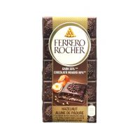 شکلات تابلت دارک 55 درصد فندقی Ferrero Rocher حجم 90 گرم