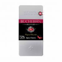 شکلات تلخ 72 درصد بوچرون Bucheron مدل Spicy Cherry حجم 100 گرم