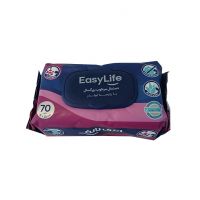 دستمال مرطوب بزرگسال با رایحه لوندر Easy Life ایزی لایف 70 عددی