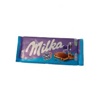 شکلات تخته ای شیری کرانچی milka Chips Ahoy میلکا 100 گرمی  