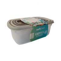 ظرف مایکرویوی فریزری 4 تکه EASYBOX Softchef در سایزهای مختلف