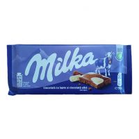 شکلات شیری و شکلات سفید milka میلکا 90 گرم