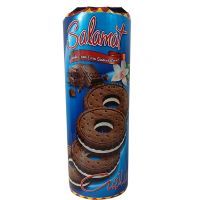 بیسکویت کاکائویی با کرم وانیلی سلامت 340 گرمی