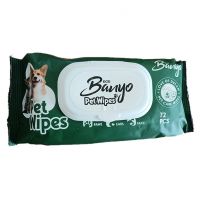 دستمال مرطوب مخصوص حیوانات Banyo بانیو 72 عددی