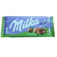 شکلات تخته ای فندقی کامل milka میلکا 95 گرم