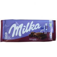 شکلات تخته ای با کاکائو اضافی milka میلکا 90 گرمی  