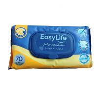 دستمال مرطوب بزرگسال با رایحه بابونه ایزی لایف بسته 70 عددی