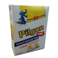 کیسه زباله رولی سایز کوچک 3 تایی پیلگون زرد رنگ